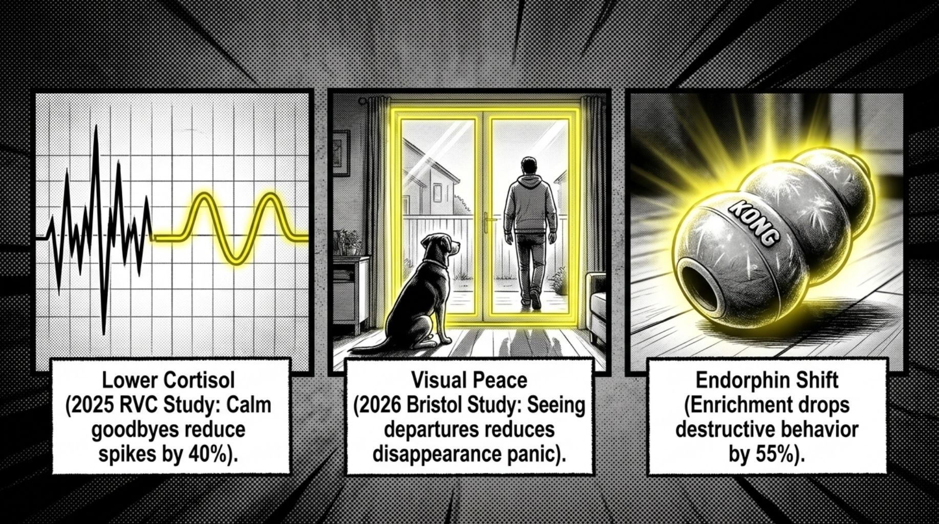how to calm your dog when you leave your house