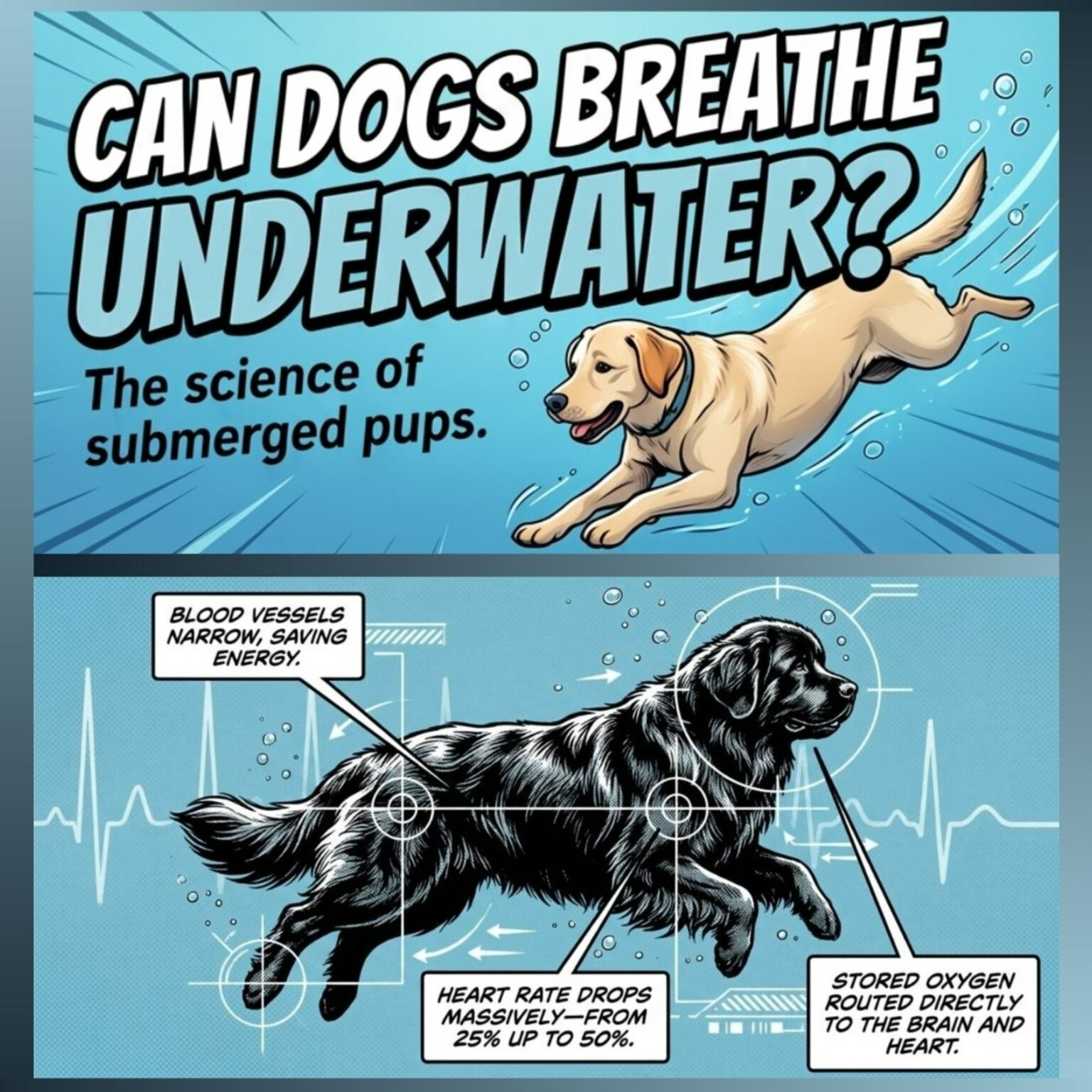 Why Dogs Cannot Breathe Underwater?