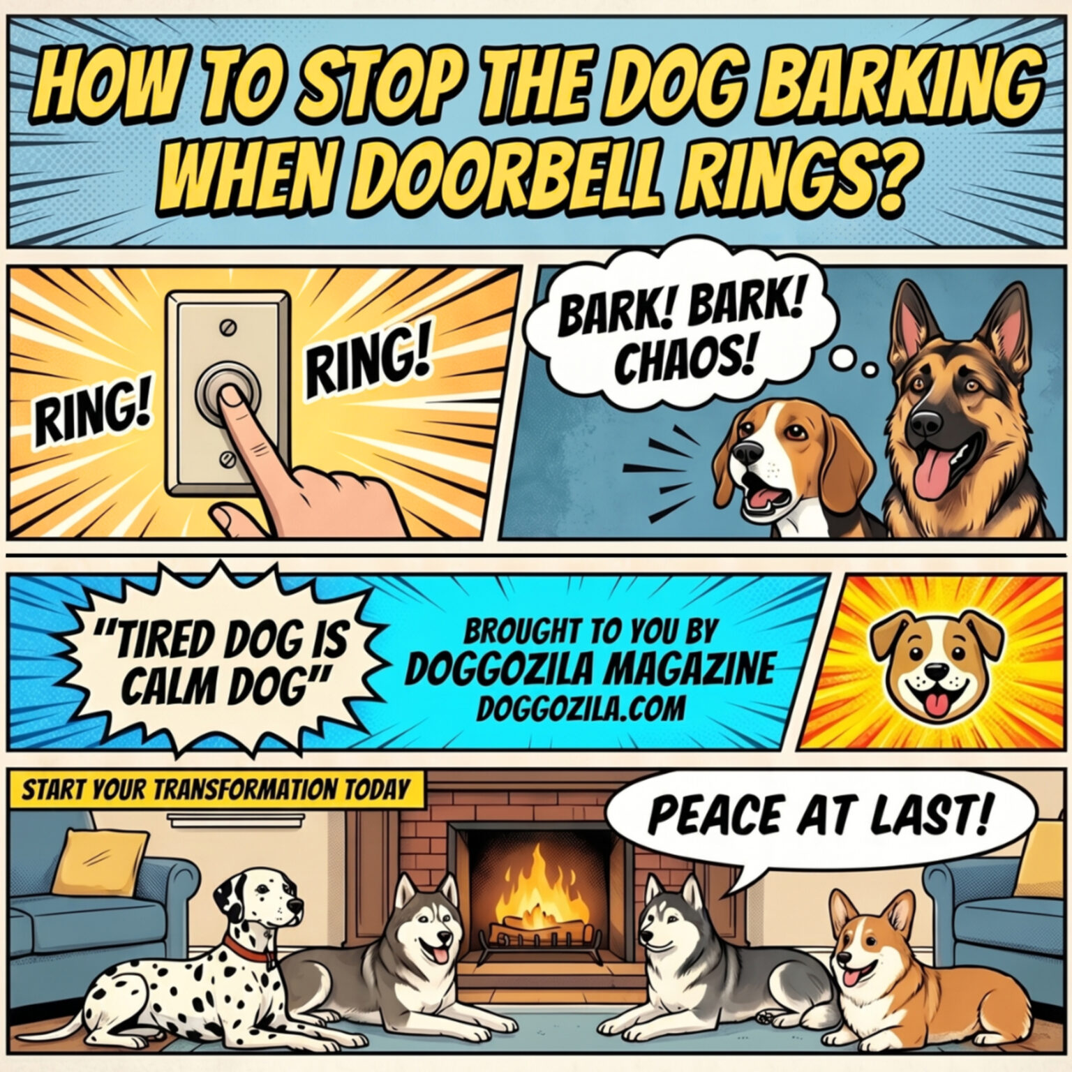 How To Stop The Dog Barking When Doorbell Rings?