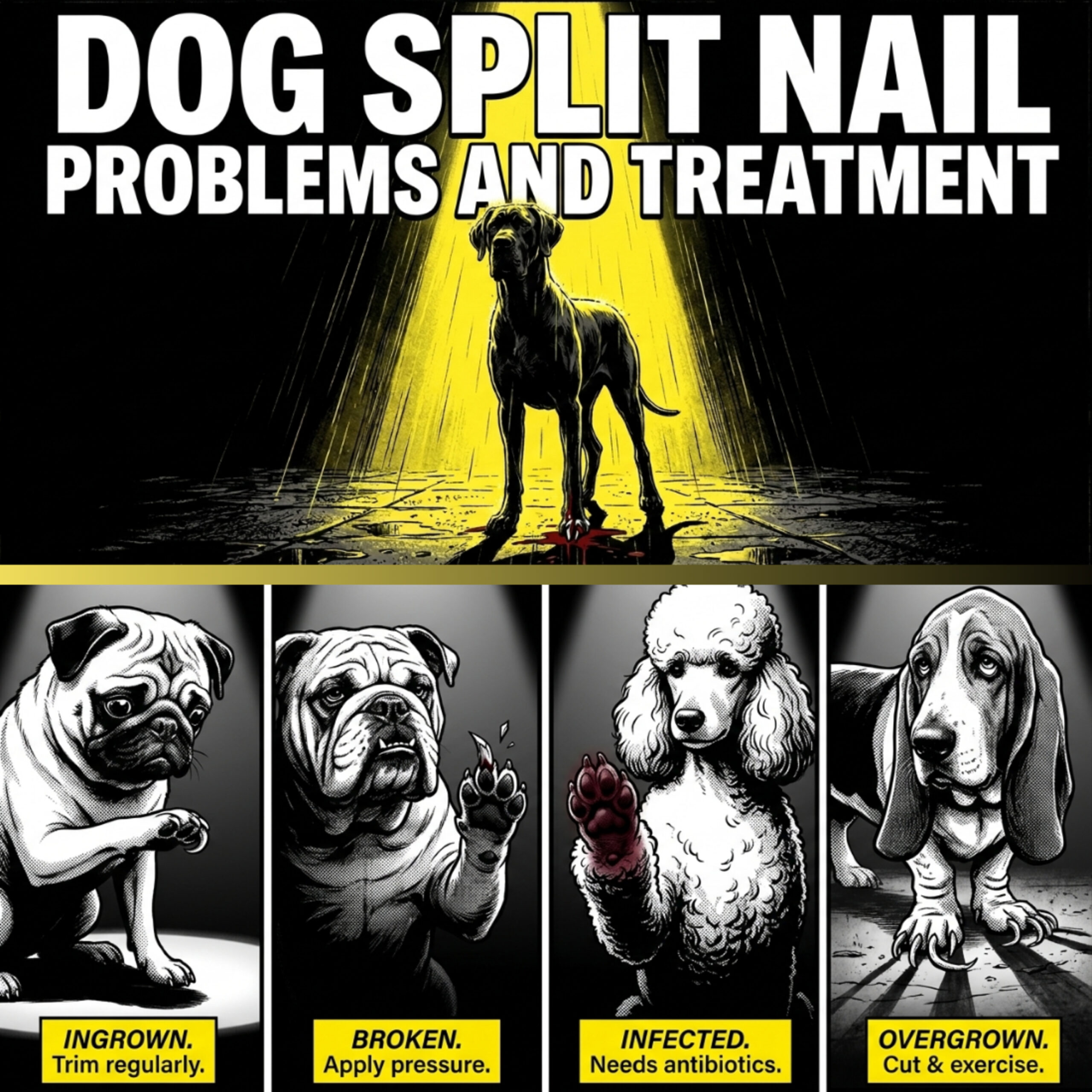 How To Help Your Dog With A Split Nail?