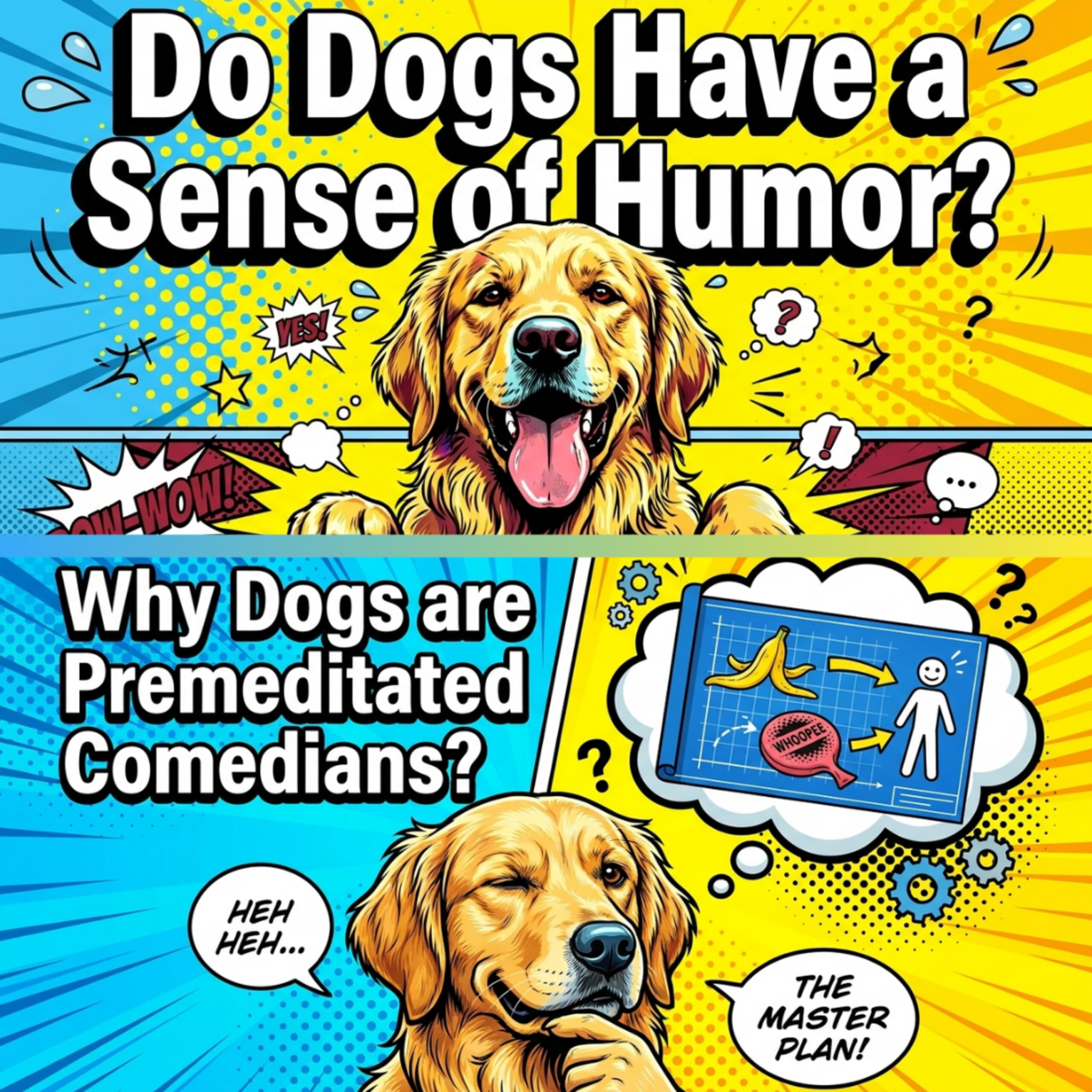 Why Dogs are Premeditated Comedians?