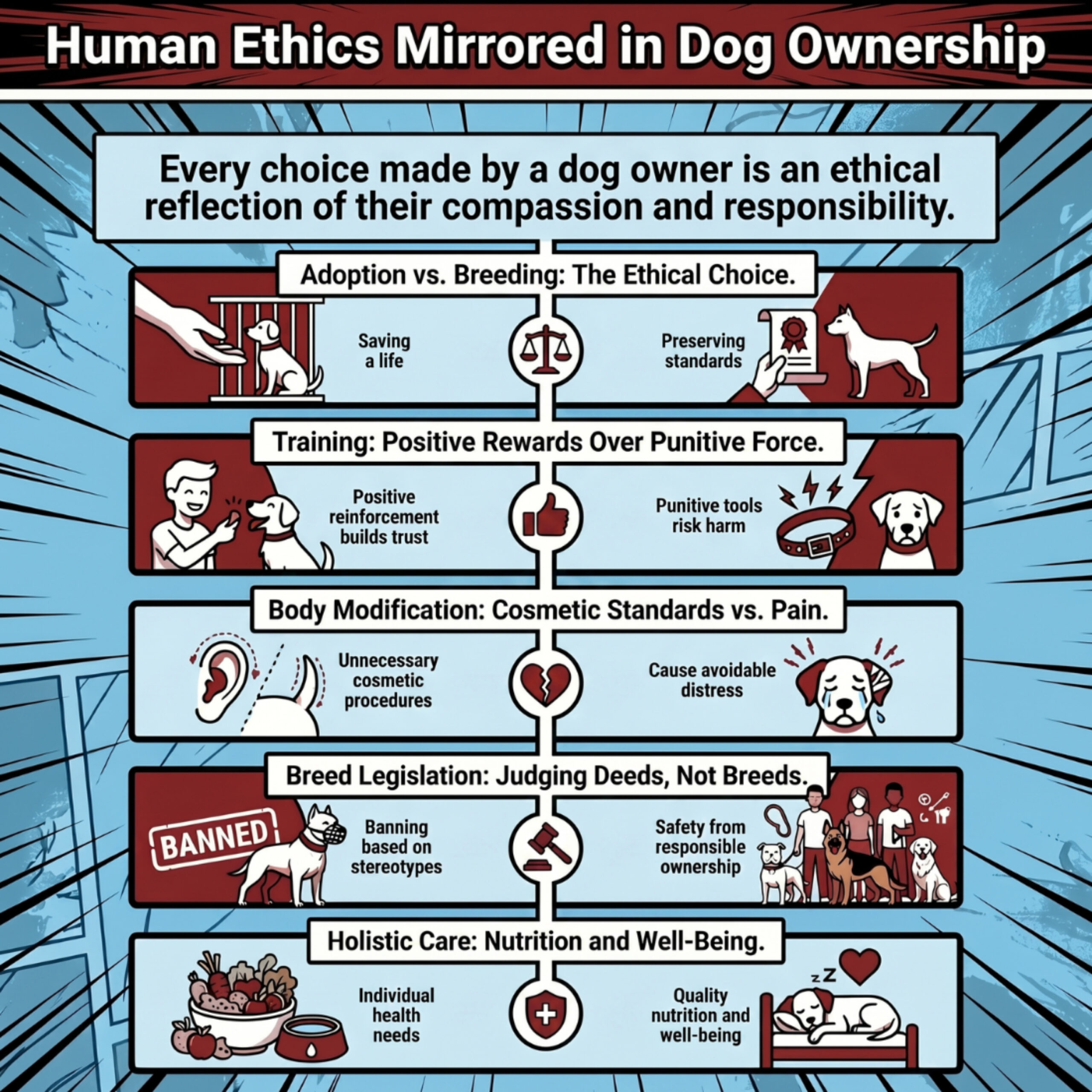 Human Ethics Mirrored in Dog Ownership