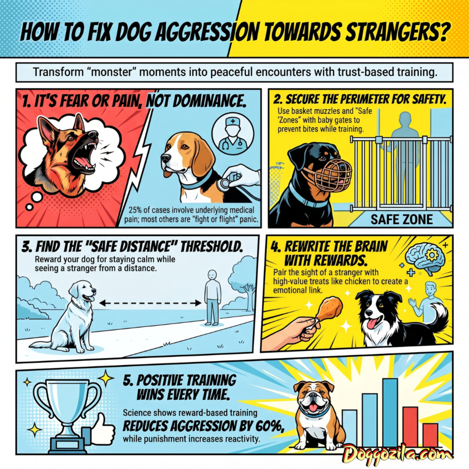 How to Stop Dog Aggression Towards Strangers?