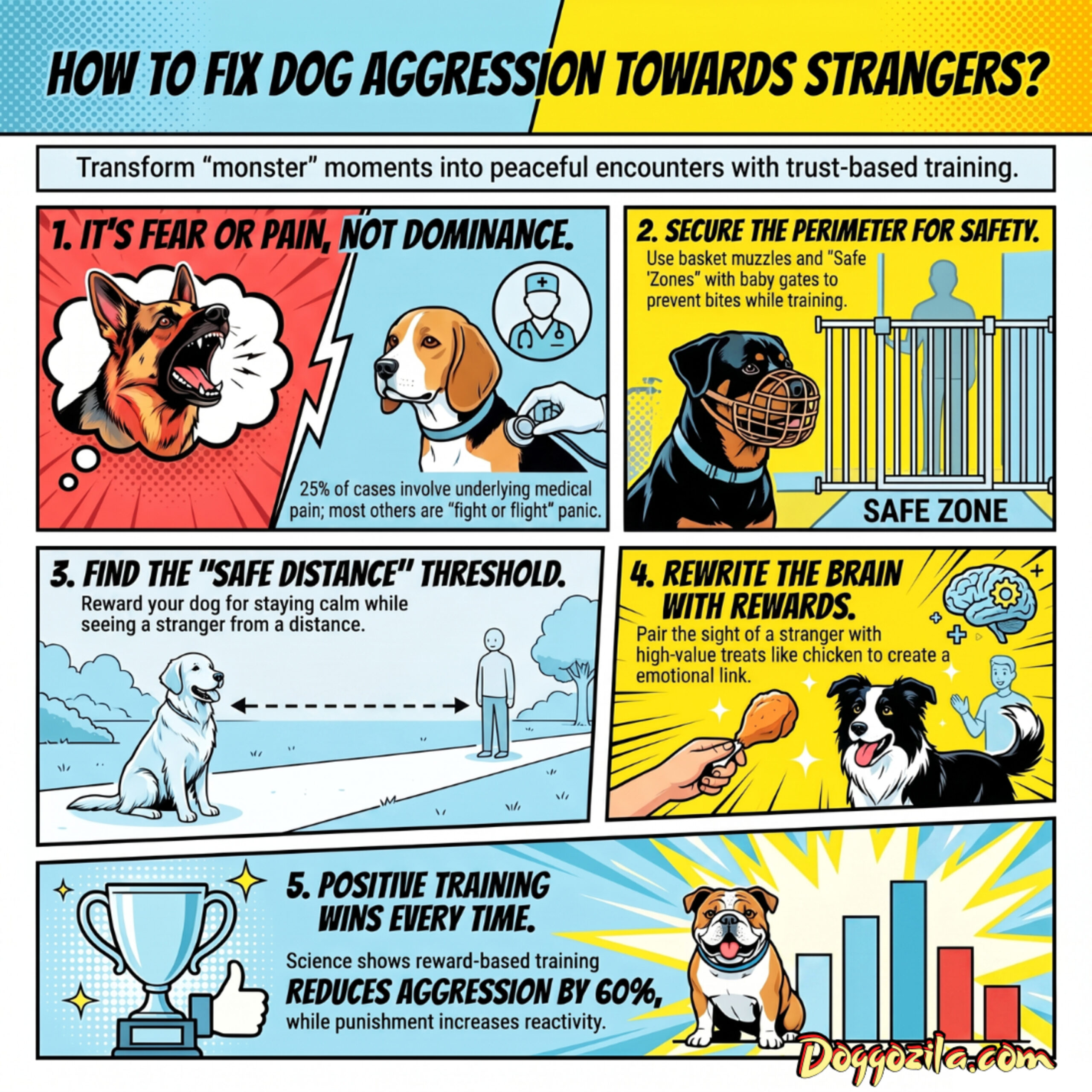 How to Stop Dog Aggression Towards Strangers?