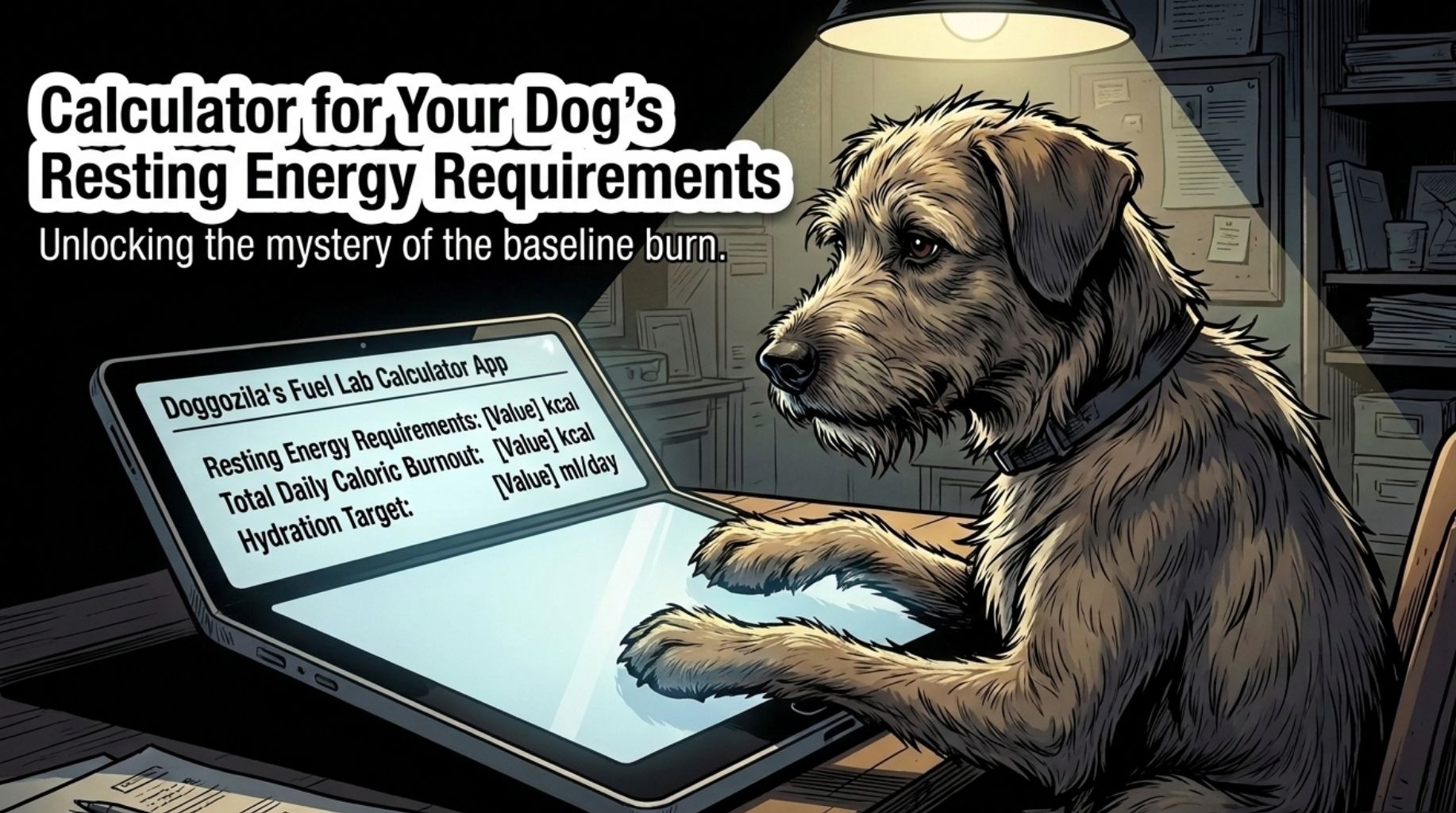 dog feeding guide Calculator for RER