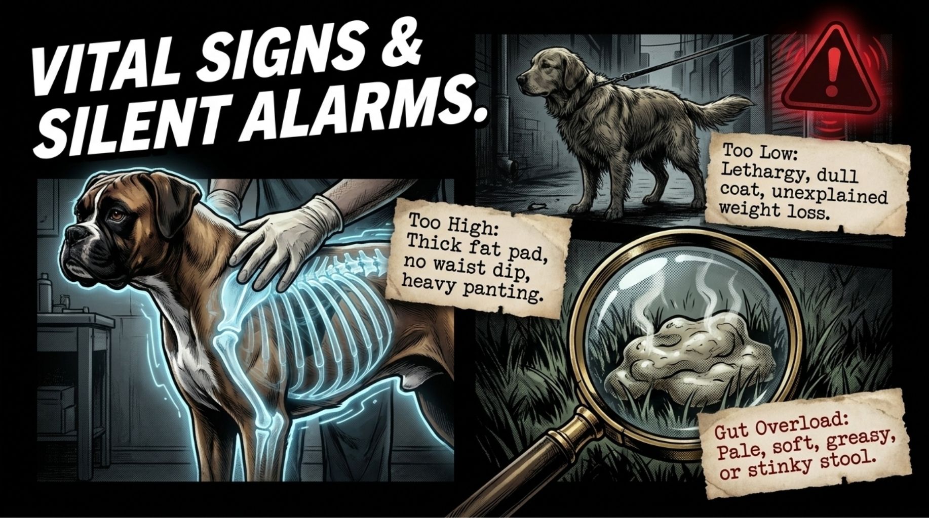 Dog Resting Energy Requirement Calculator can show you the vital signs and alarms