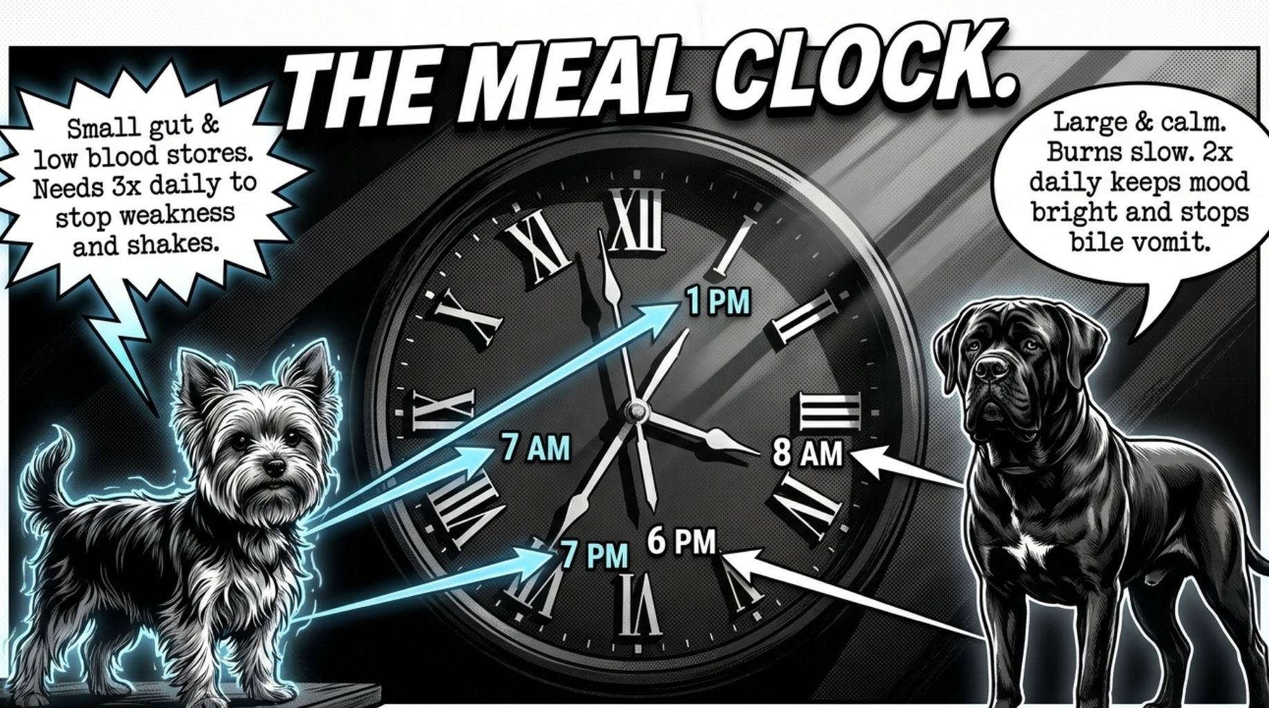 the dog meal clock