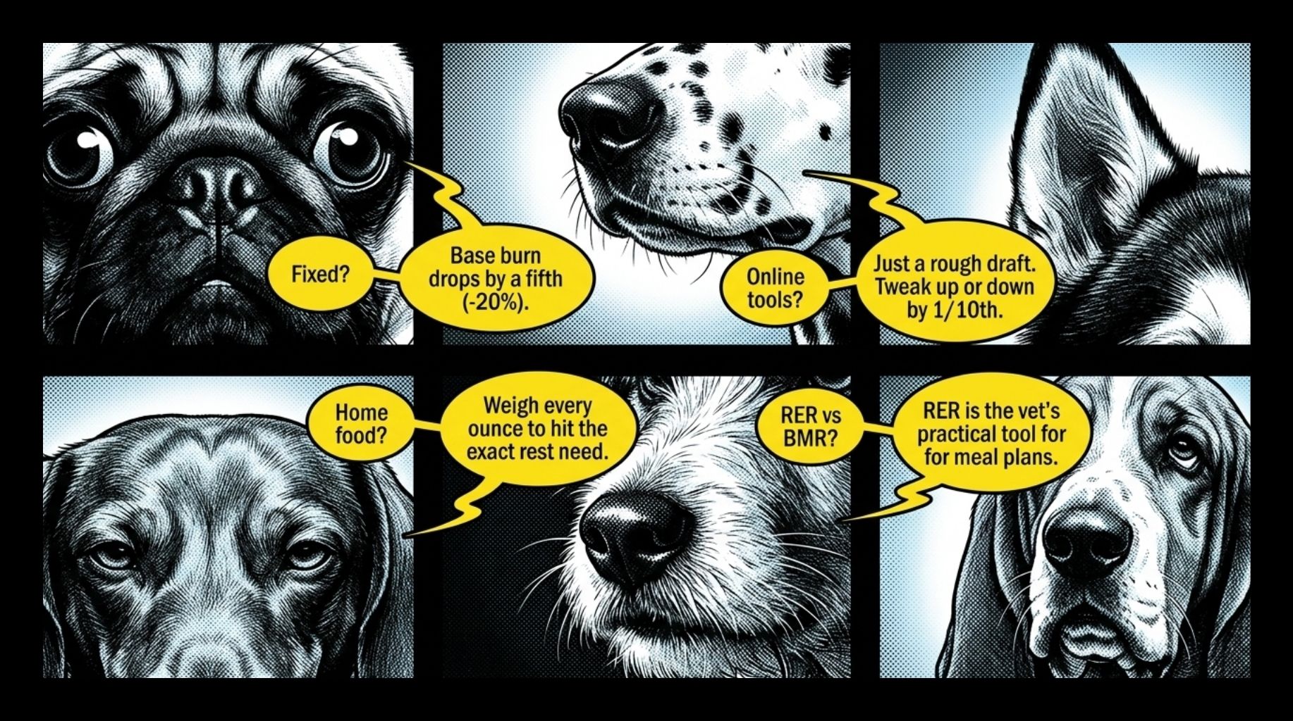 Dog Resting Energy Requirement Calculator comic