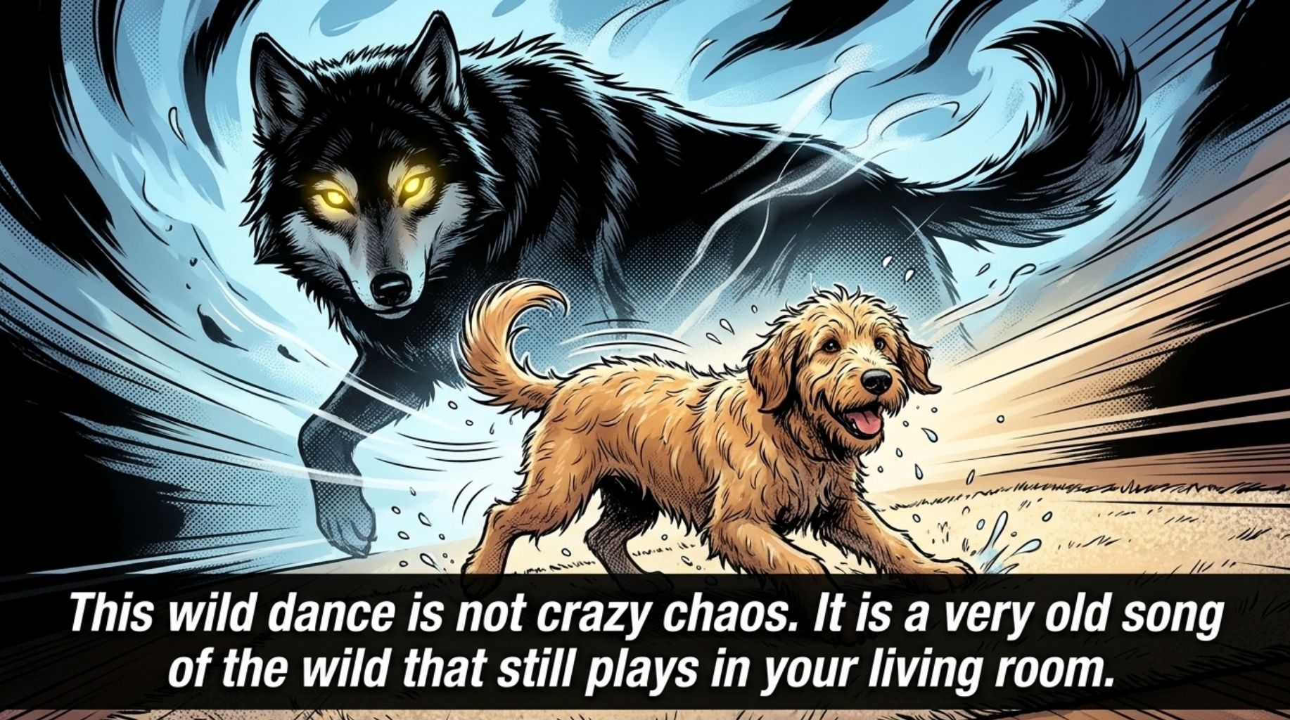 the dog's ancient instincts