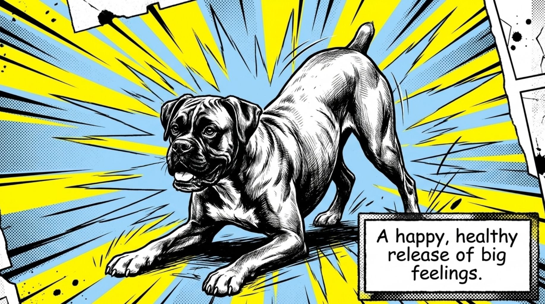 the dog play bow