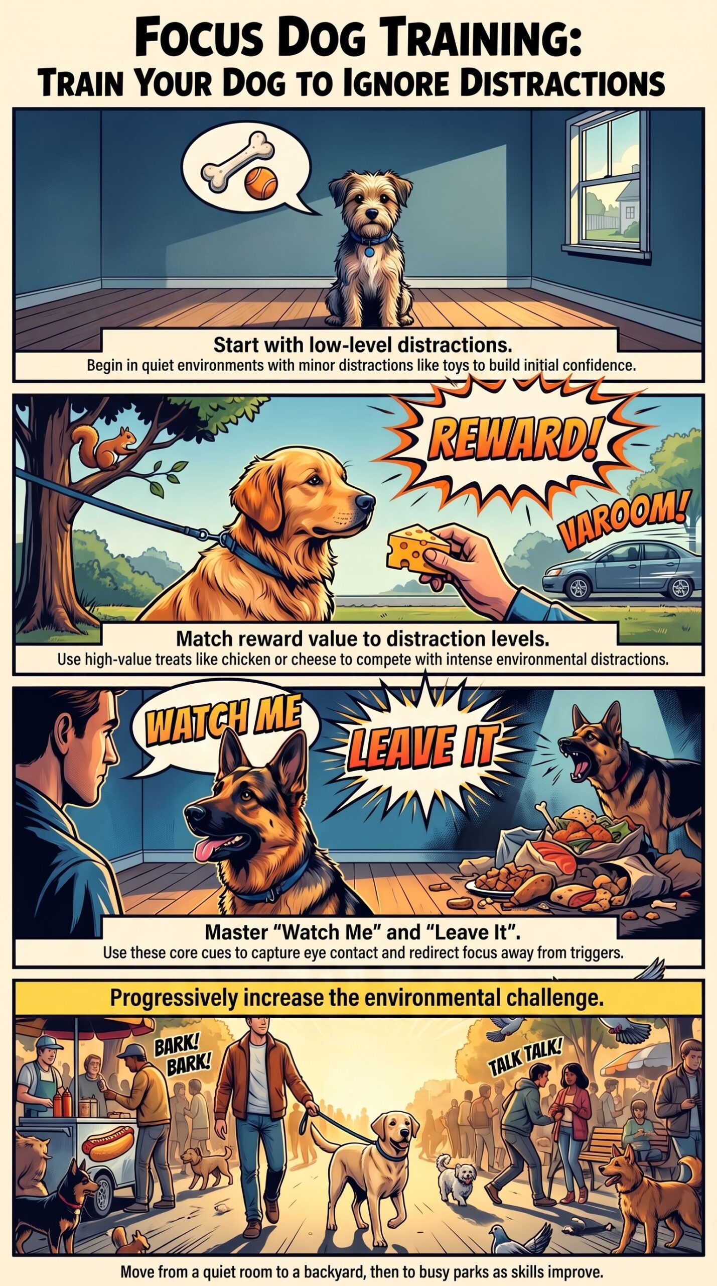 guide to train your dog to ignore distractions
