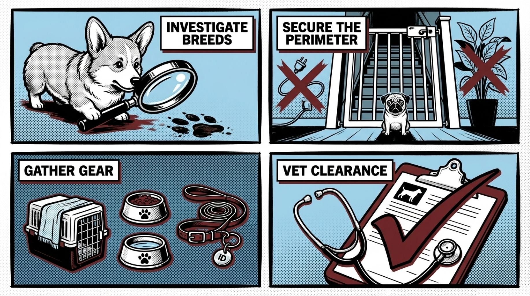 research on getting a new puppy