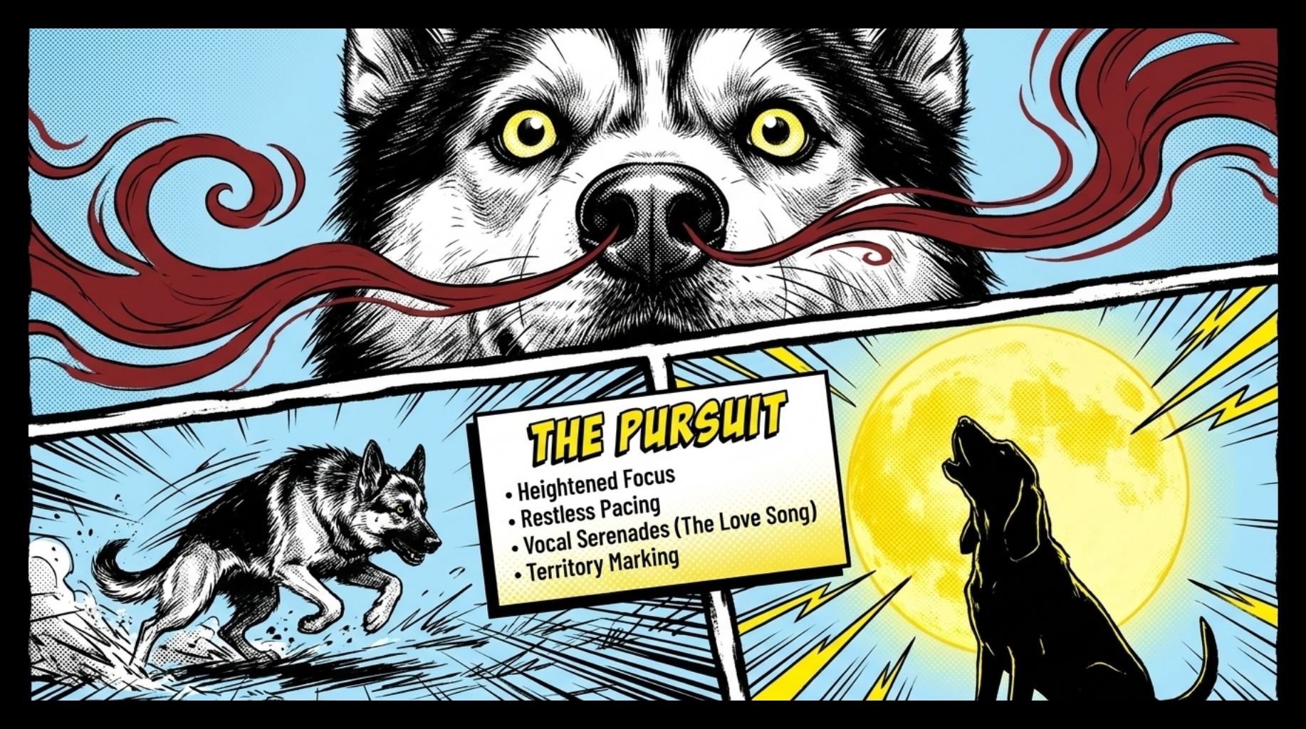 the dog pursuit for love