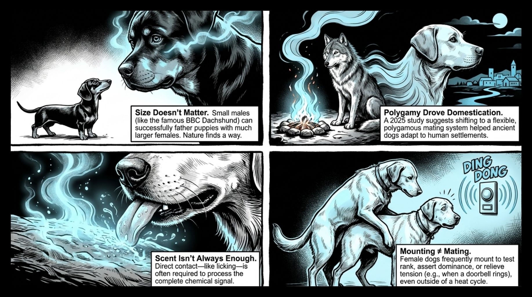 dog Mating Behavior and foreplay