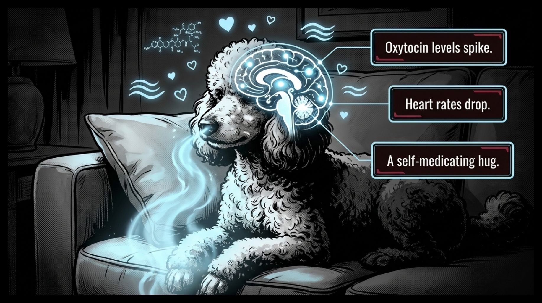 dog brain information about the oxytocin