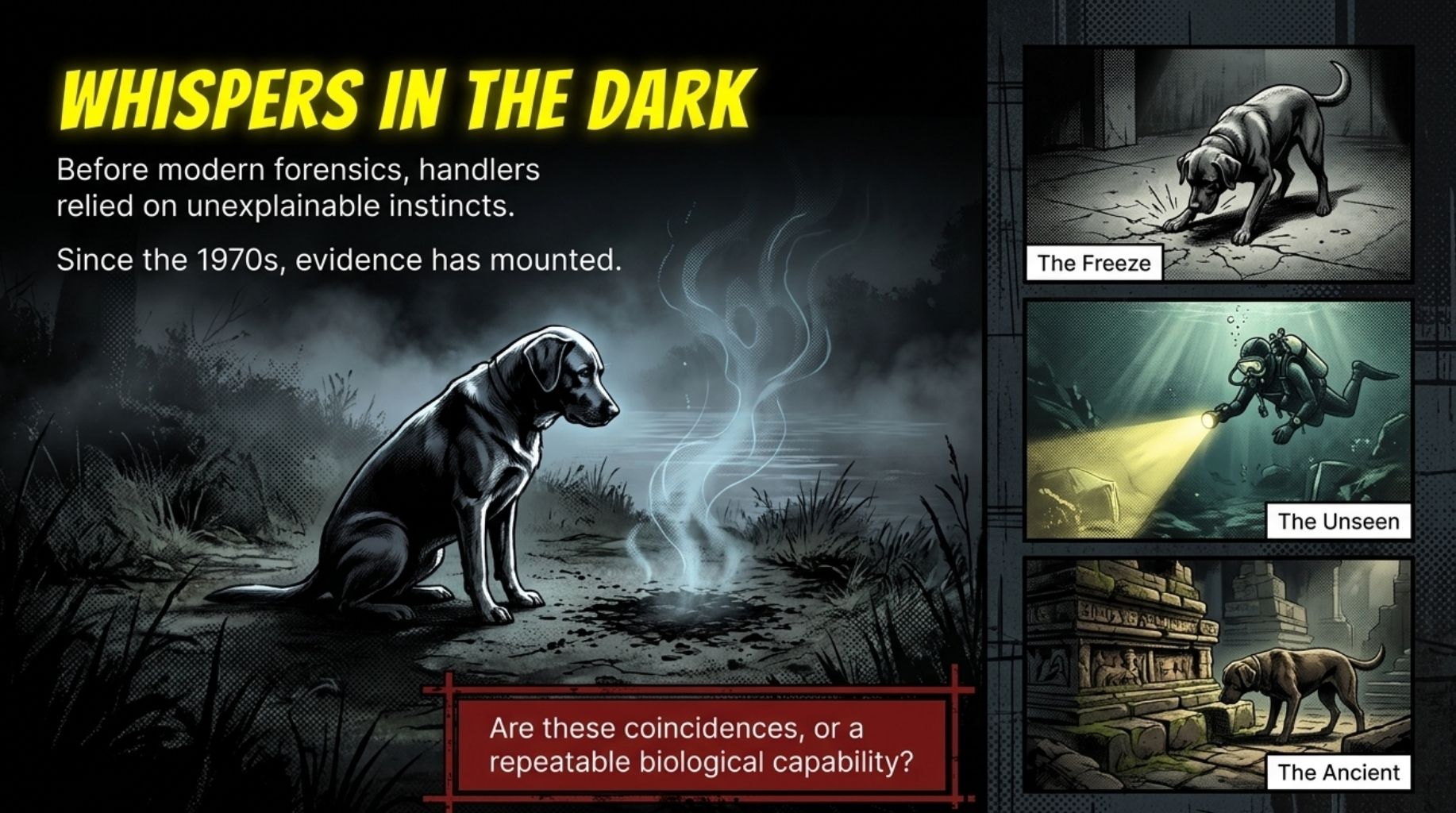 cadaver dogs history