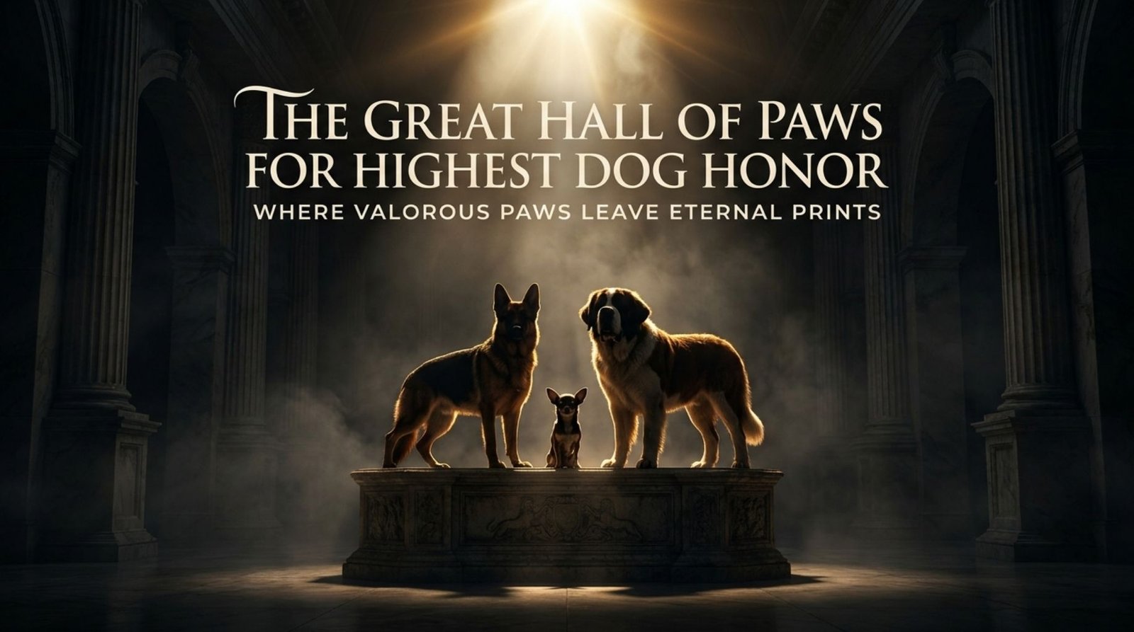The Great Hall of Paws - Hero dogs